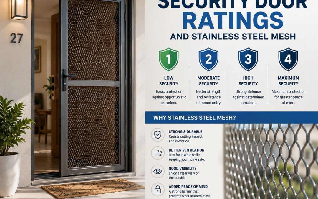 A Homeowner’s Guide to Security Door Ratings and Stainless Steel Mesh